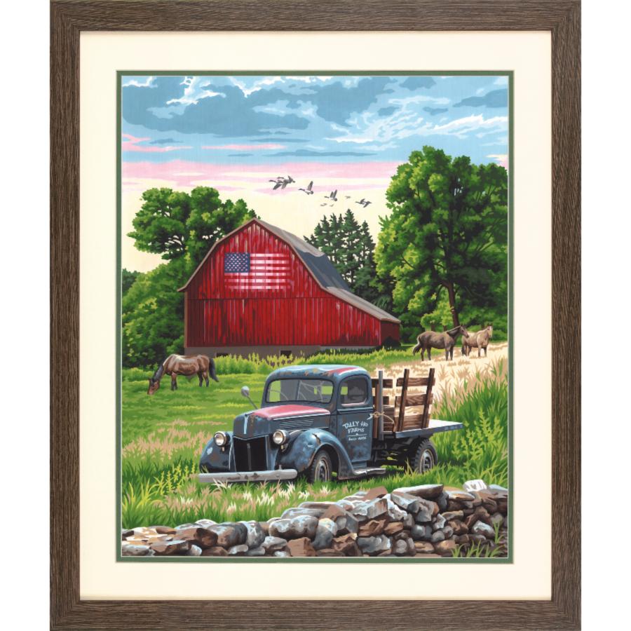 73-91733 Набор для рисования красками по номерам Summer farm "Летняя ферма" Dimensions. Catalog. Kits