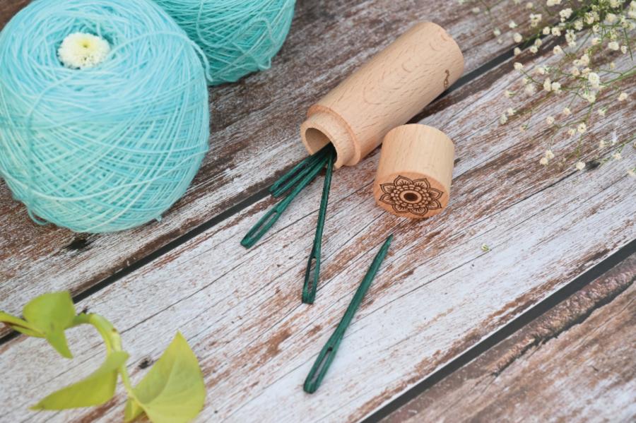 36635 Иглы для штопания (бирюзовые деревянные) Mindful KnitPro. Catalog. Knitting. KnitPro accessories