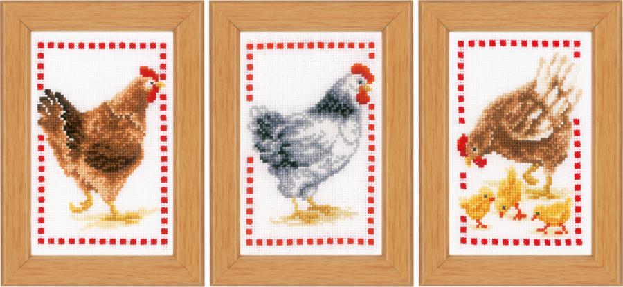 PN-0146565 Набор для вышивки крестом Vervaco "Цыплята". Catalog. Kits