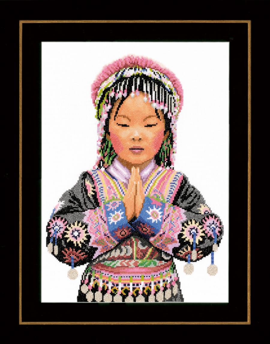 PN-0200962 Набор для вышивки LanArte " Девушка тайского горного племени". Catalog. Kits