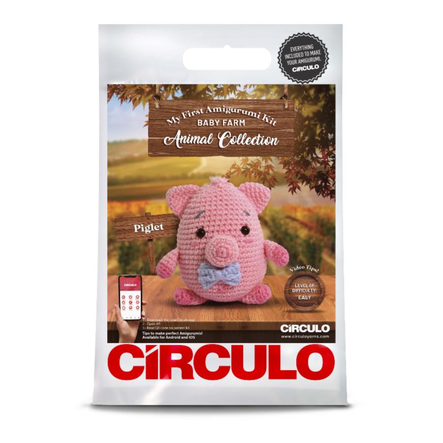 4 AMIGURUMI KIT - FARM Piglet (100%% бавовна). Catalog. Kits