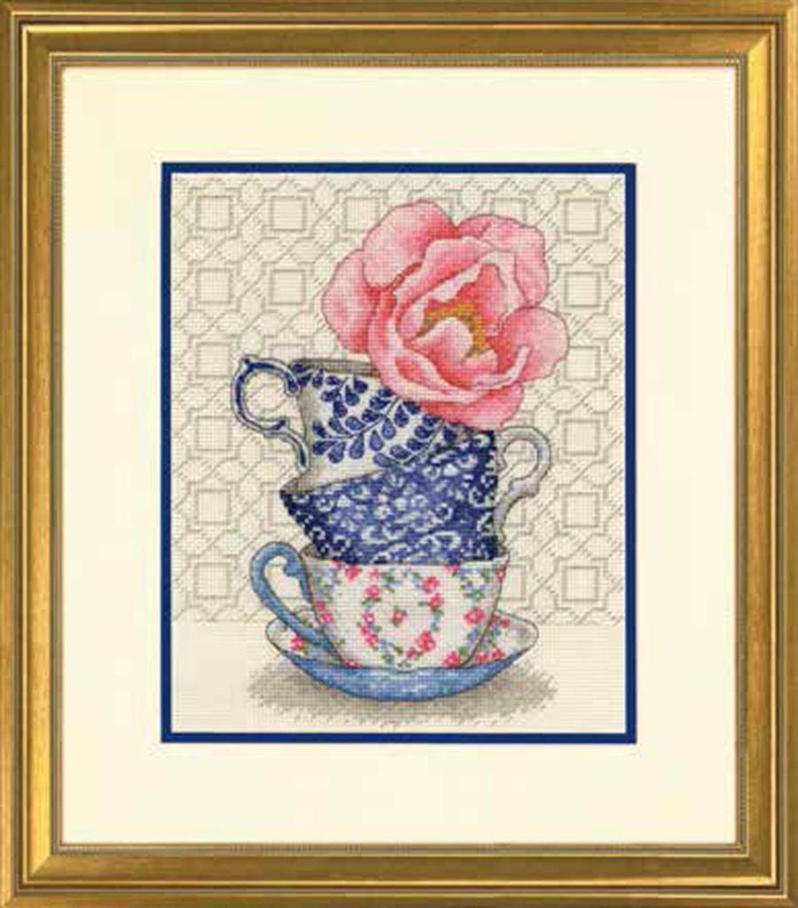70-35414 Набір для вишивання хрестом «Rose Tea//Трояндовий чай» DIMENSIONS. Catalog. Kits