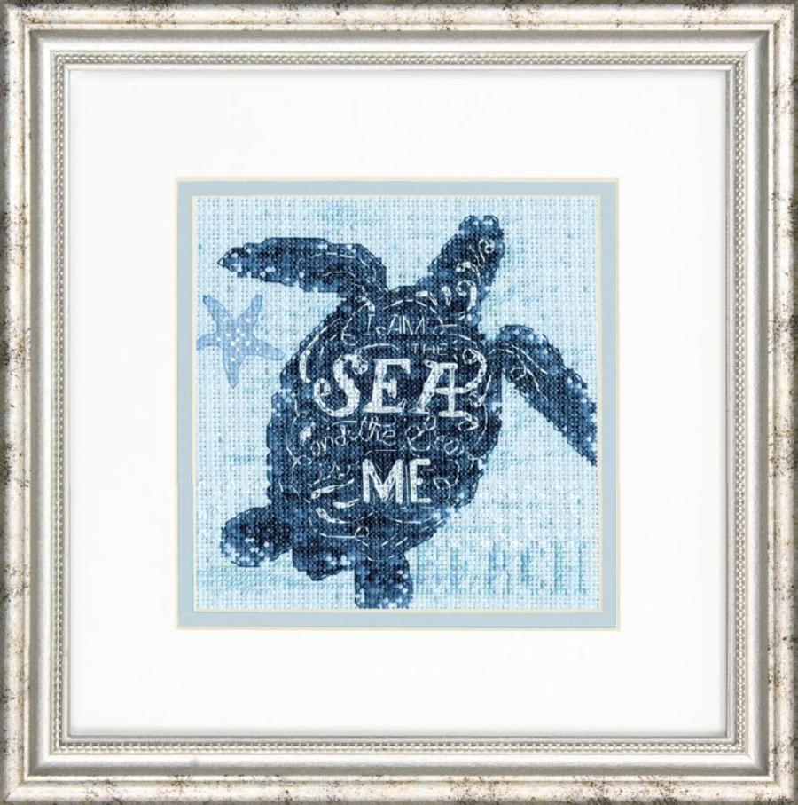 70-65220 Набір для вишивання хрестом «Sea Turtle • Морська черепаха» DIMENSIONS. Catalog. Kits