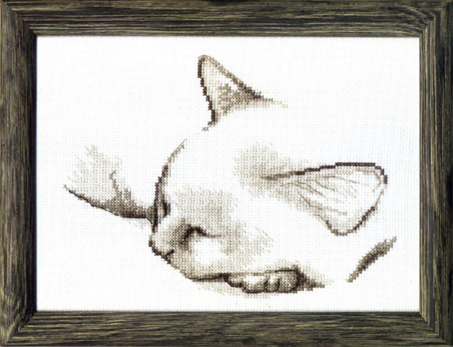 ВТ-071 Набір для вишивання хрестом Crystal Art Спящий котик. Catalog. Kits