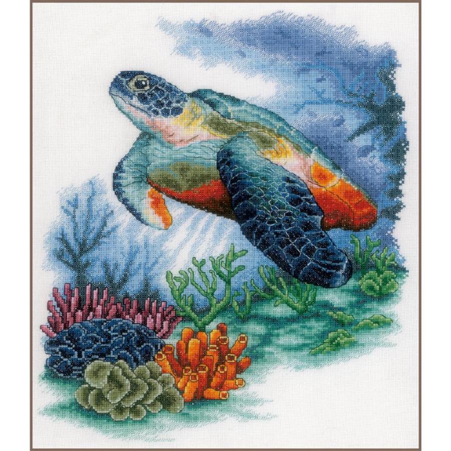 PN-0201941 Набір для вишивки хрестом LanArte Treasures undersea Тварини, скарби підводного світ. Catalog. Kits