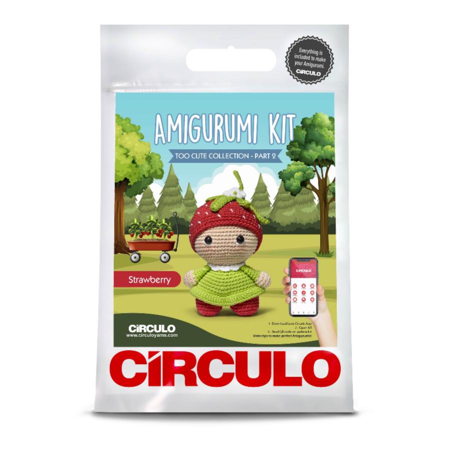 3 AMIGURUMI KIT - TOO STRAWBERRY - Полуниця. Catalog. Kits