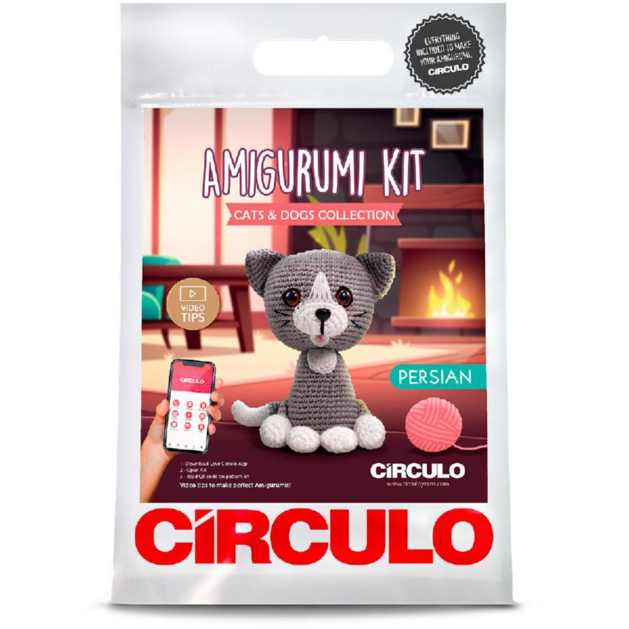 4 AMIGURUMI KIT - CATS & DOGS Persian. Catalog. Kits