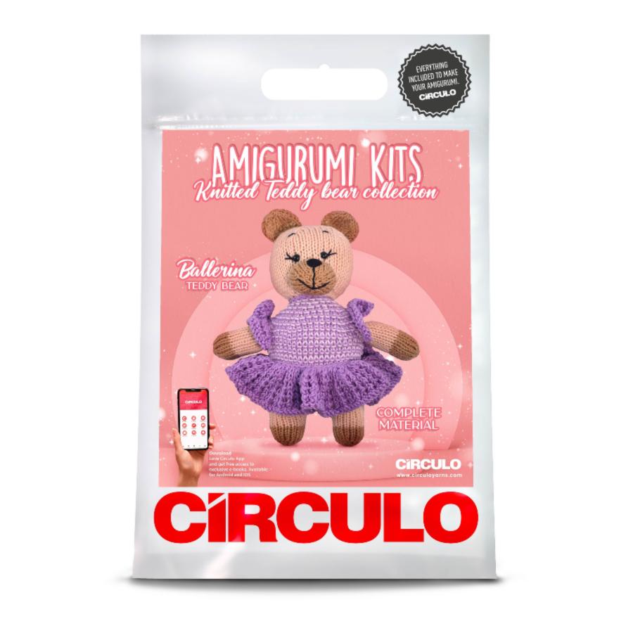 2 AMIGURUMI KIT - KNITTED TEDDY BEAR Ballerina (100%% бавовна). Catalog. Kits